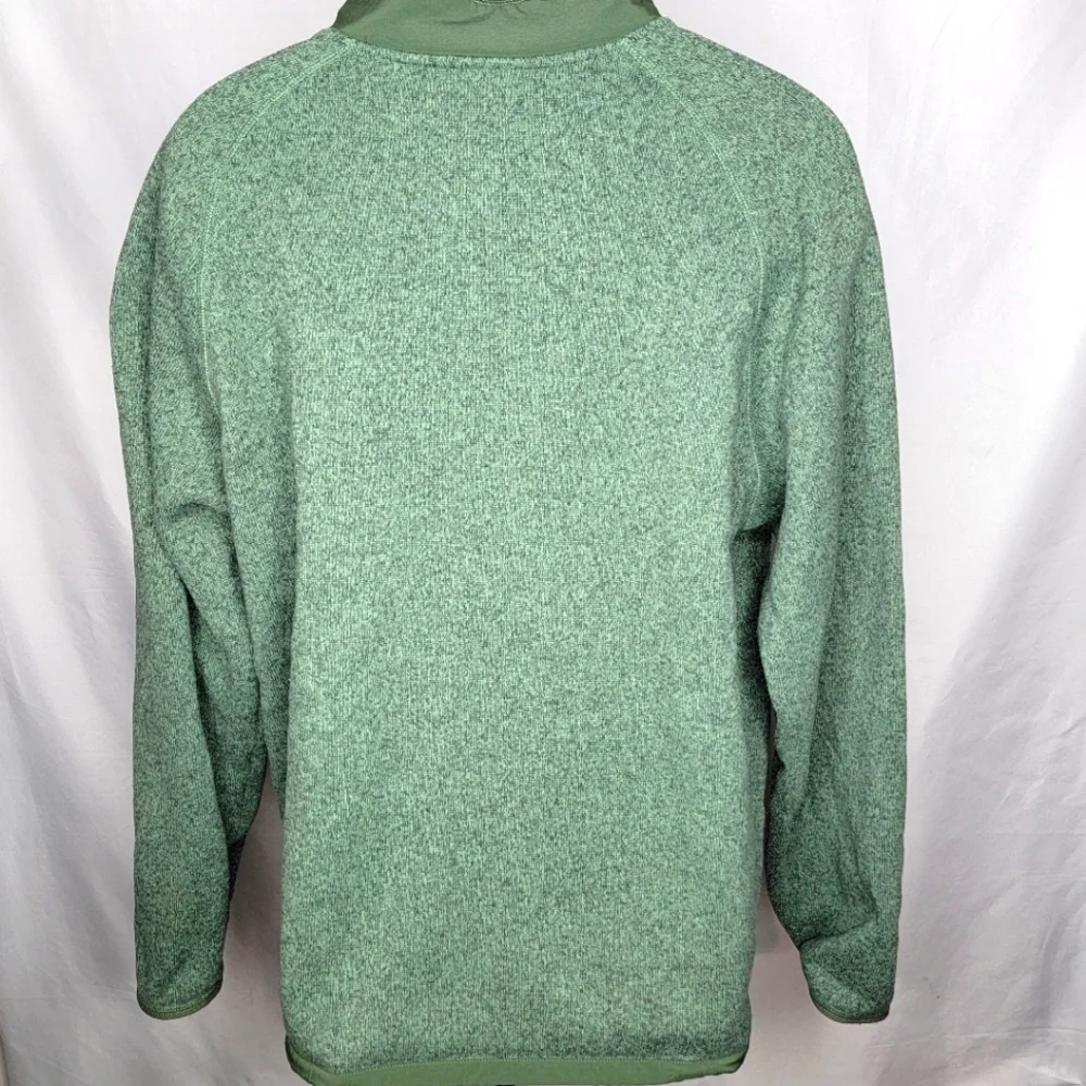 North Face Green Half-Zip Sweater‎ Line with Fleece Size XL